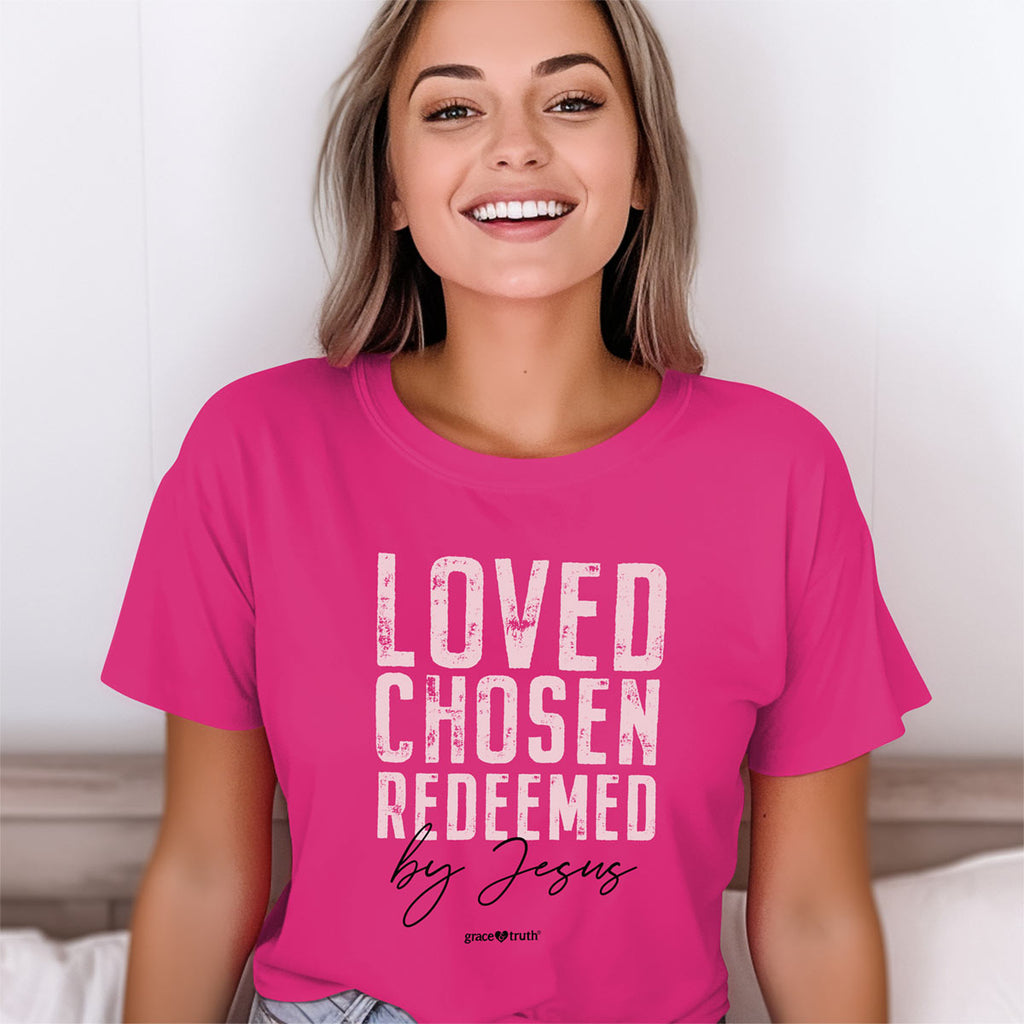 grace & truth Womens T-Shirt Redeemed By Jesus Hoodie, Sweatshirt | CiraTrend.com (Image 3)