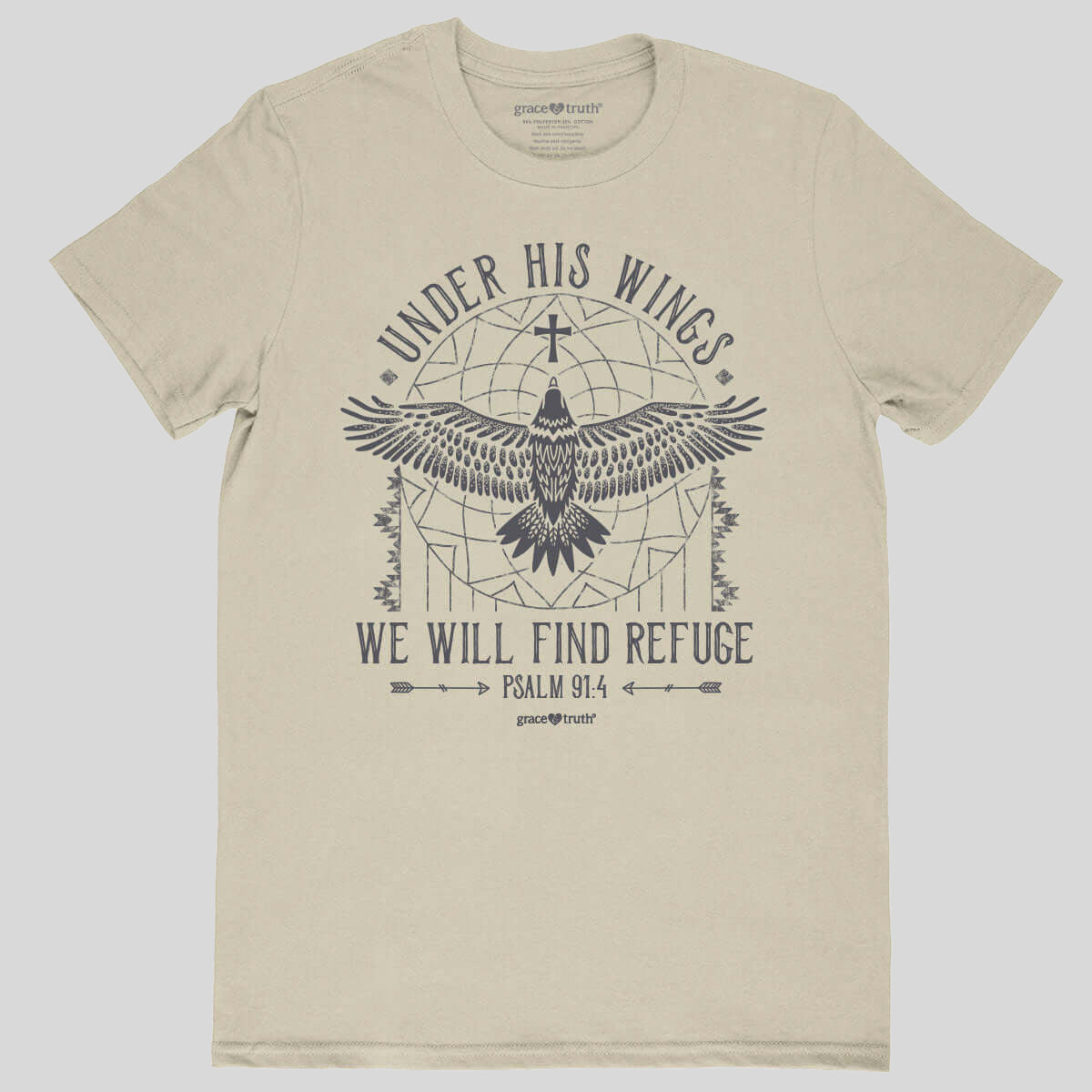 grace & truth Womens T-Shirt Refuge Under His Wings Hoodie, Sweatshirt | CiraTrend.com (Image 1)