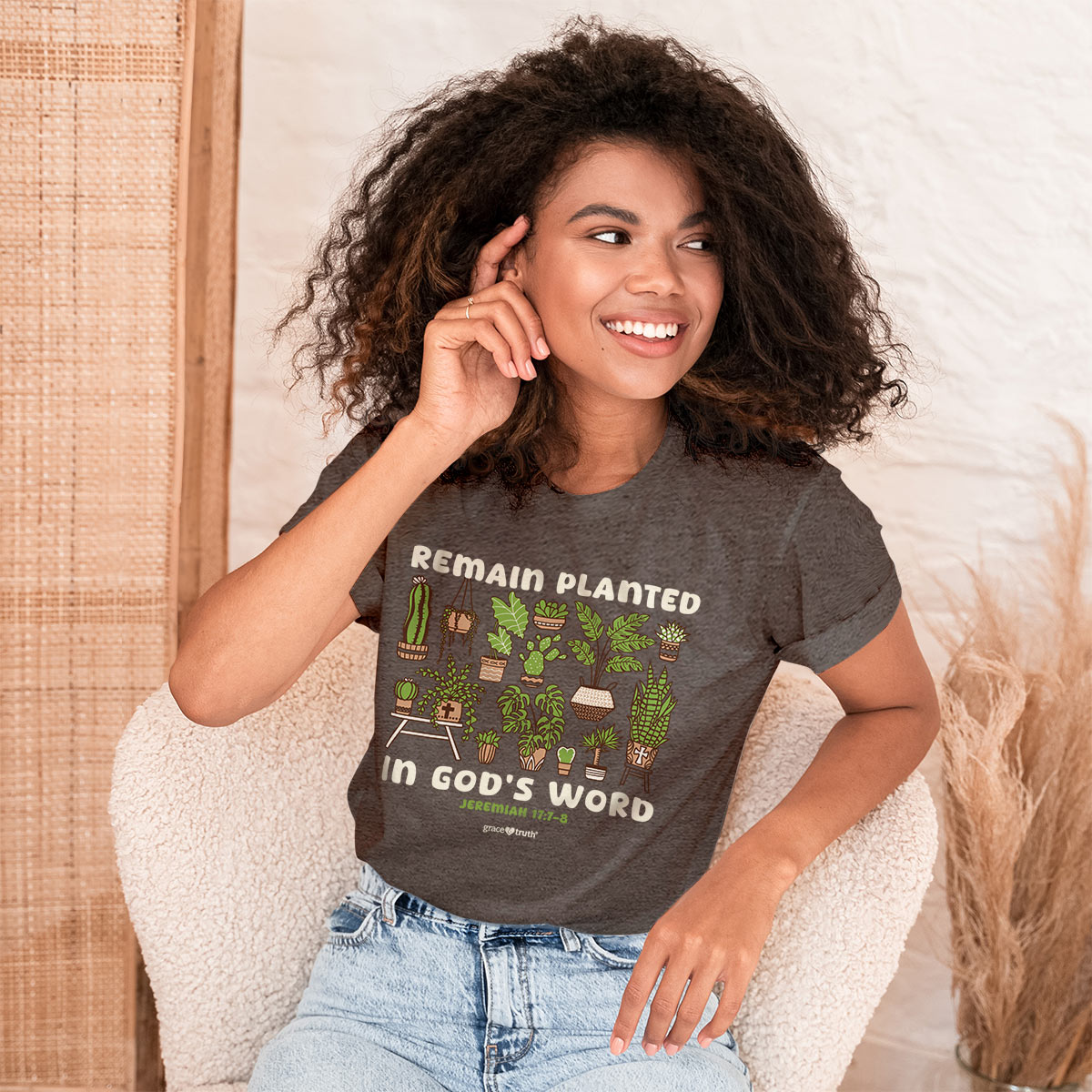 grace & truth Womens T-Shirt Plants Hoodie, Sweatshirt | CiraTrend.com (Image 3)