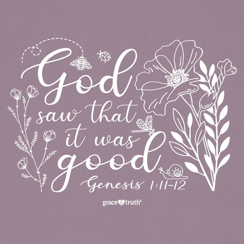 grace & truth Womens T-Shirt It Was Good Genesis 1: 11-12 Hoodie, Sweatshirt | CiraTrend.com (Image 2)