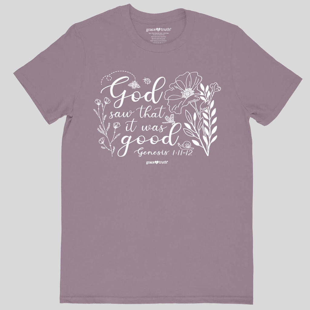 grace & truth Womens T-Shirt It Was Good Genesis 1: 11-12 Hoodie, Sweatshirt | CiraTrend.com (Image 1)