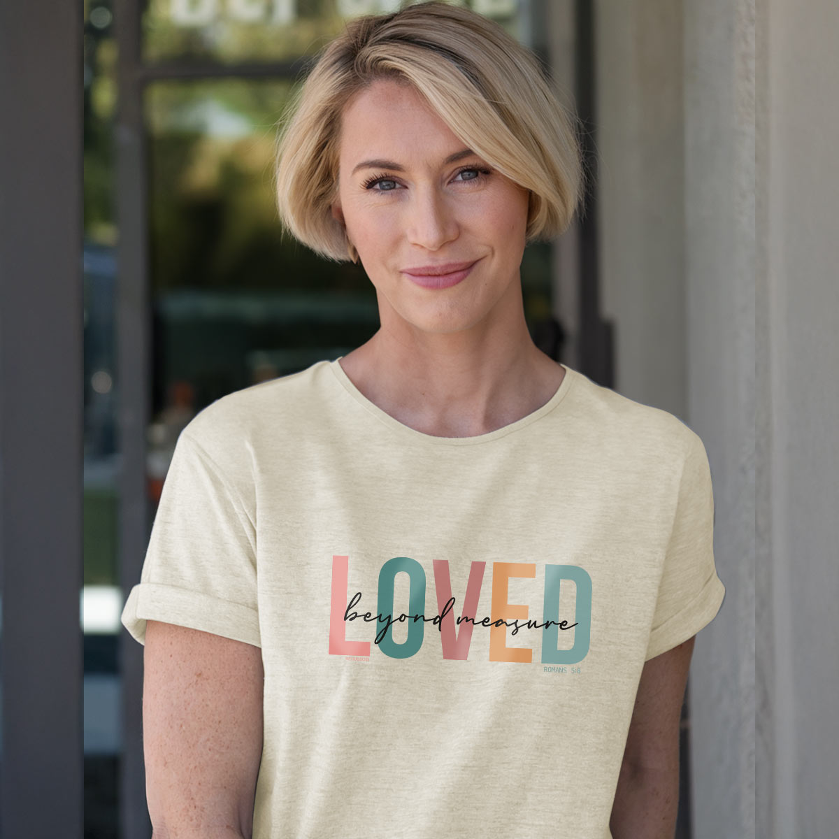 grace & truth Womens T-Shirt Loved Hoodie, Sweatshirt | CiraTrend.com (Image 4)