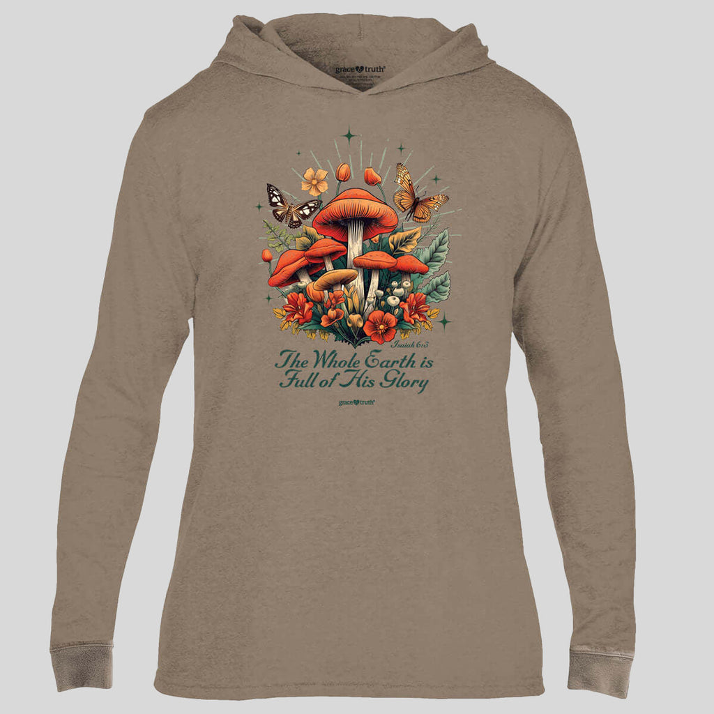 grace & truth Womens Hooded T-Shirt Mushrooms Hoodie, Sweatshirt | CiraTrend.com (Image 1)