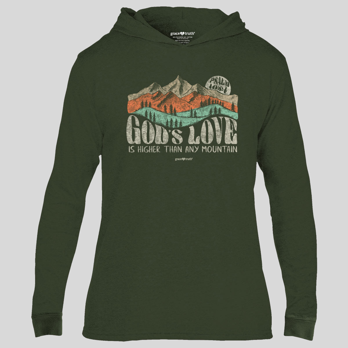 grace & truth Womens Hooded T-Shirt GodÃ¢â‚¬â„¢s Love Hoodie, Sweatshirt | CiraTrend.com (Image 1)