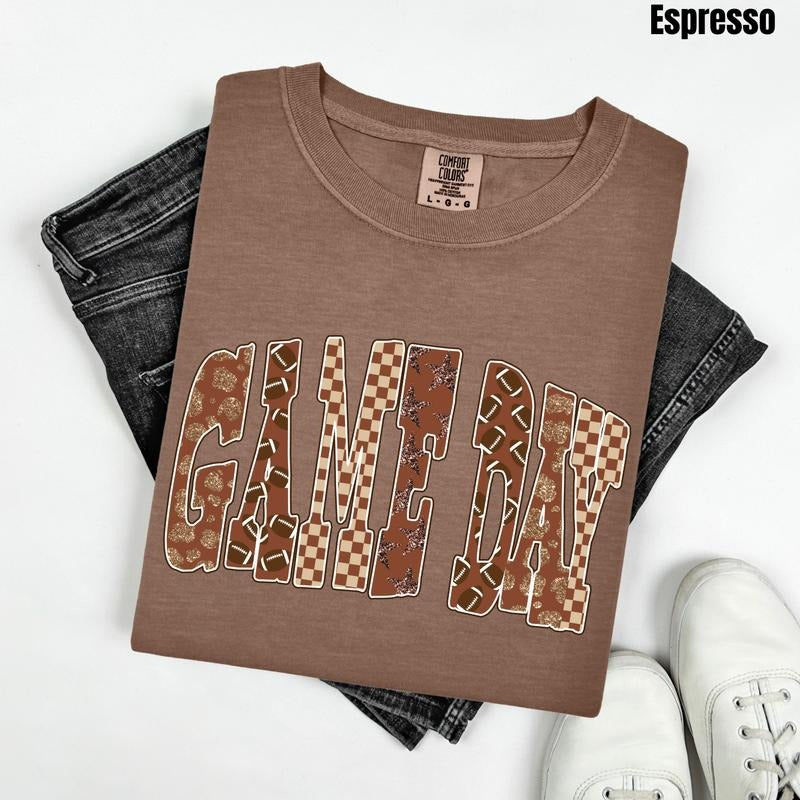 Game Day Patterns Comfort Colors T-Shirt 'NLB' Hoodie, Sweatshirt | CiraTrend.com