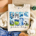 Game Day Soccer Coquette  Bow  Mama , Soccer Mom , Brushstroke Soccer Sweatshirt Crewneck Classic T-Shirts, Hoodie