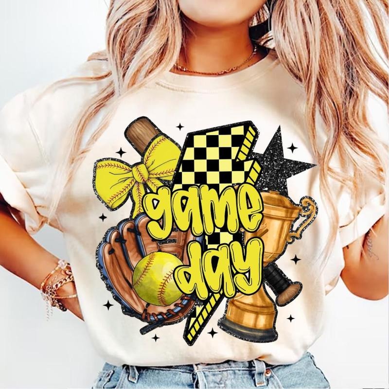 Game Day Softball Shirt With Retro Checkered, Mom Surprise Gift, Mother's Day Outfit Hoodie, Sweatshirt | CiraTrend.com