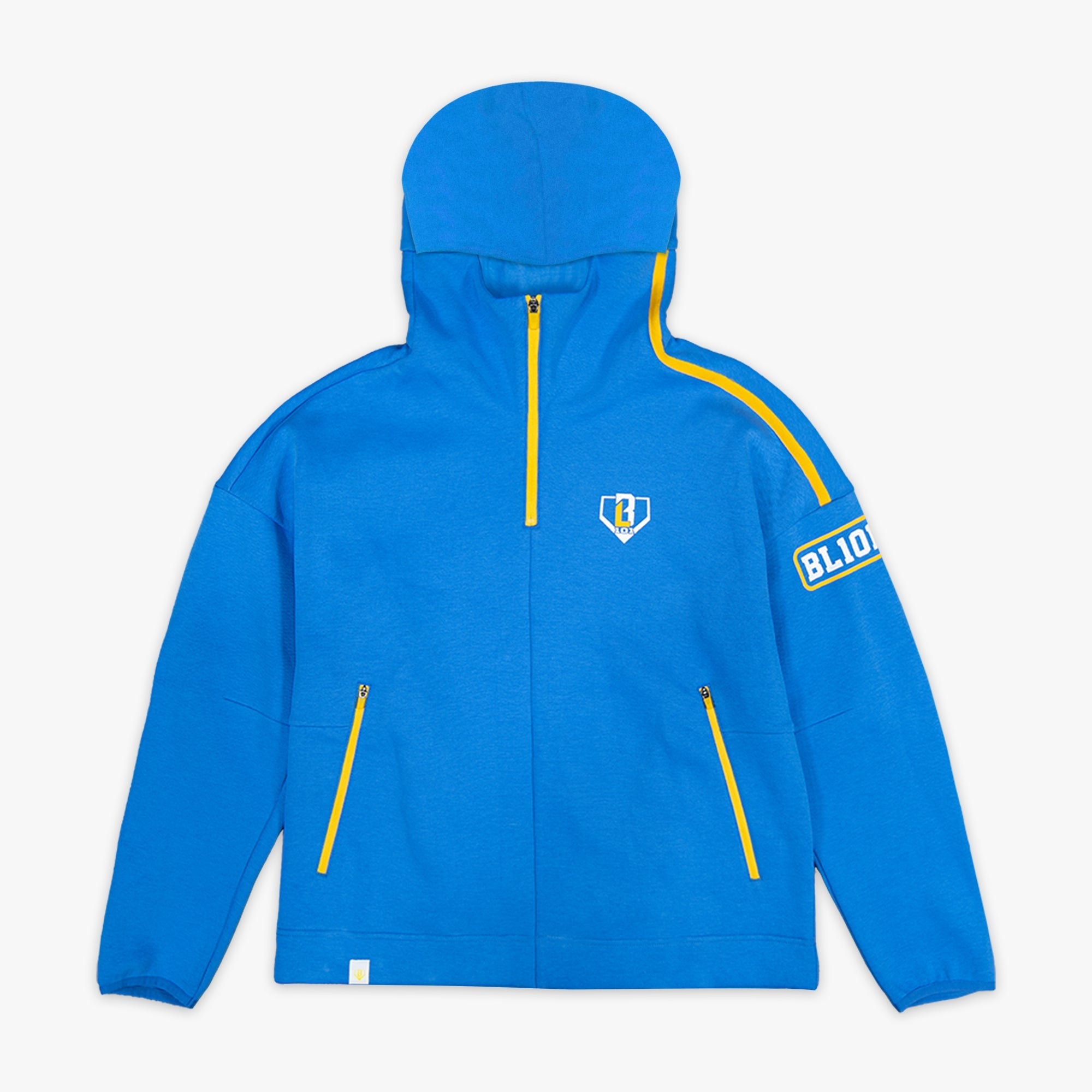Game Day 1/4 Zip Hoodie - Blue/Yellow/White