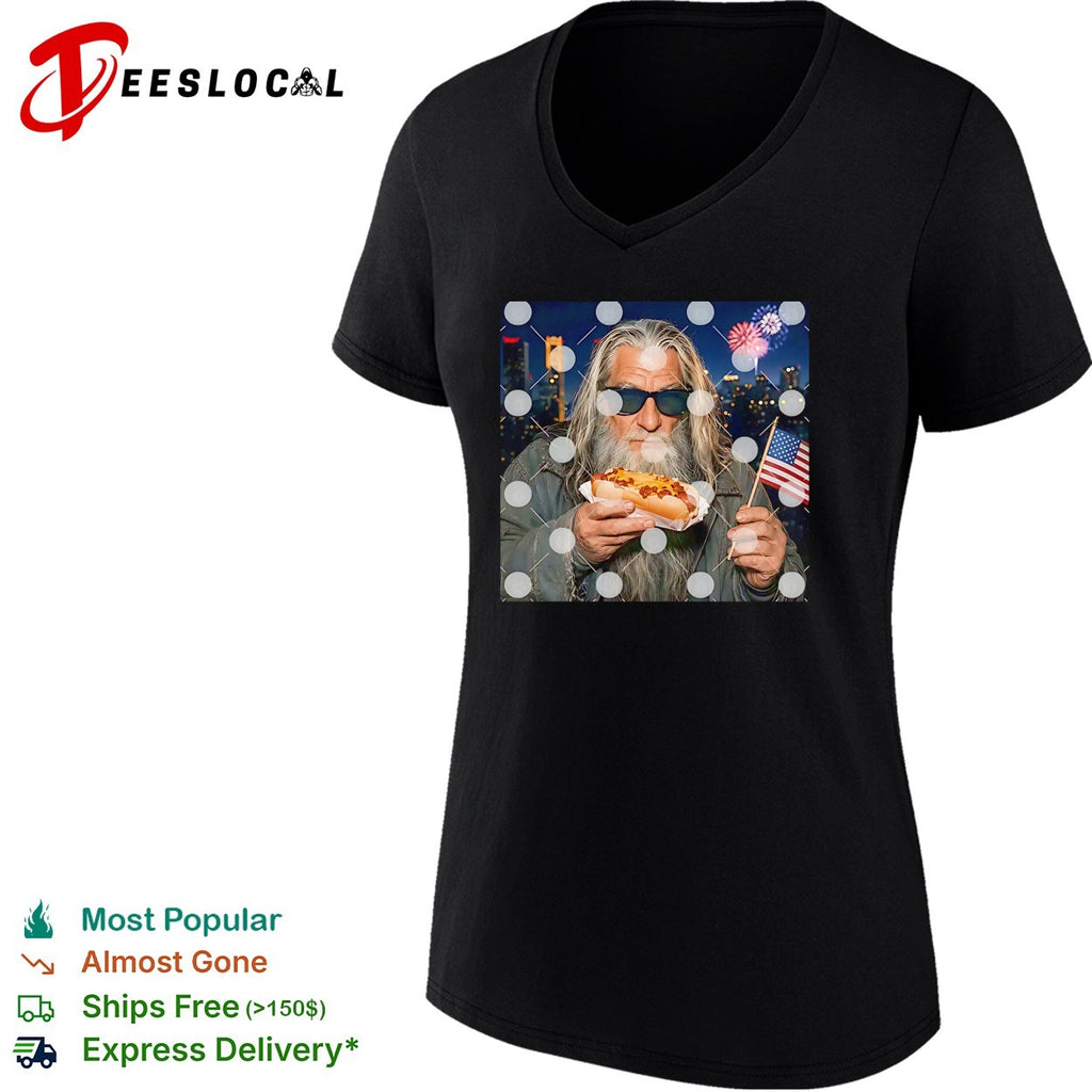 Gandalf Wizard Hot Dog 4th Of July shirt
