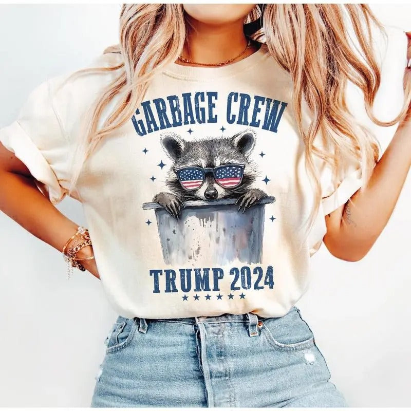 Garbage Crew Trump 2024 Shirt, Trump 47 Cute T-Shirt, For men, For Women Hoodie, Sweatshirt | CiraTrend.com