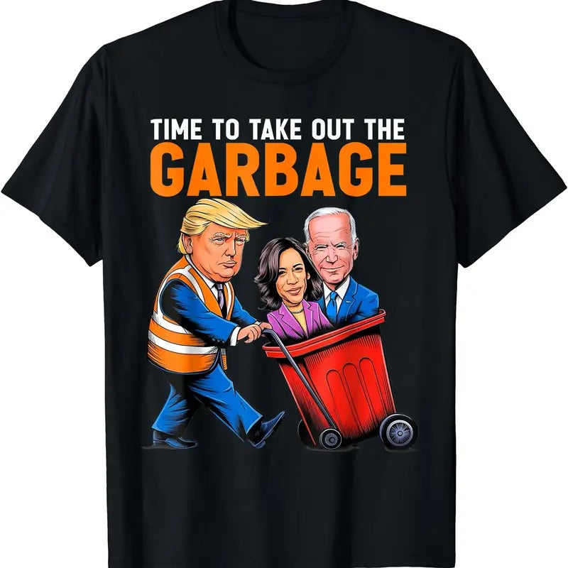 Garbage for Trump 2024 - Time to take out Garbage Biden T-Shirt Hoodie, Sweatshirt | CiraTrend.com