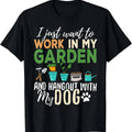 Gardening T-Shirt Dog Lover Gardener Garden Pet Gift Plants T-Shirt Hoodie, Sweatshirt | CiraTrend.com