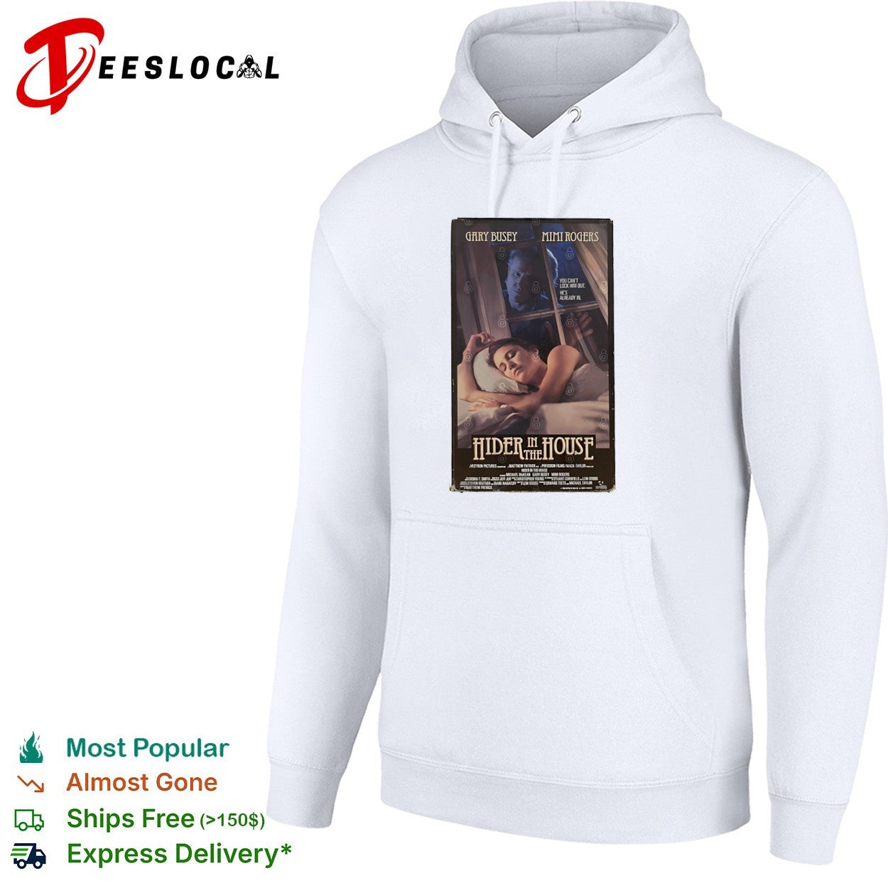 Gary Busey movie poster hider in the house shirt