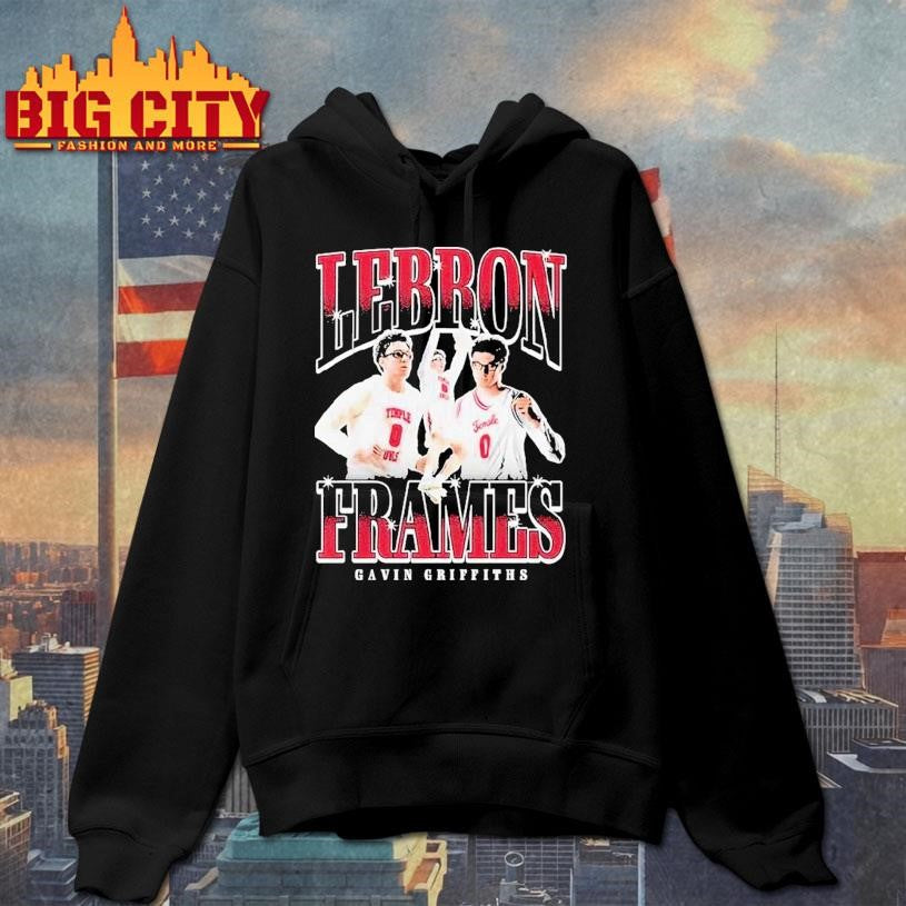 Gavin Griffiths Lebron Frames Temple Owls Shirt