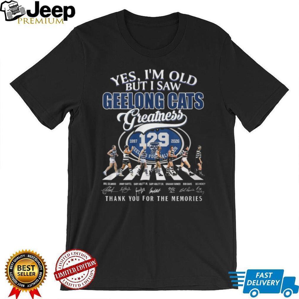Geelong Cats Greatness Legends Signature Memories Fan T Shirt