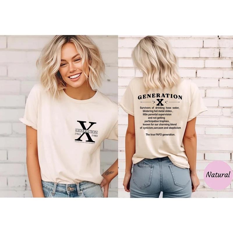 Gen X Shirt Generation X Shirt Raised On Hose Water And Neglect Nostalgia Shirt 1980 Birthday Gift TK43GN Hoodie, Sweatshirt