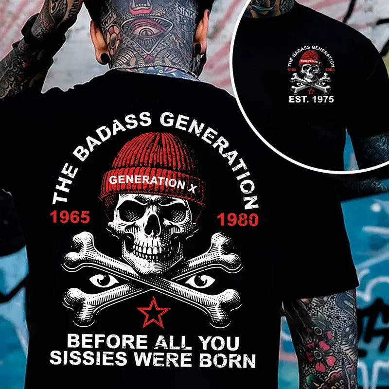 Generation X Custom Year Badass Generation T-shirt, Gen X FAFOT Shirt