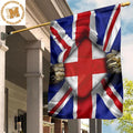George Cross Flag Inside Great Britain Flag Patriot Merch Proud Flag Outdoor Patio Decor 2 Sides Garden House Flag