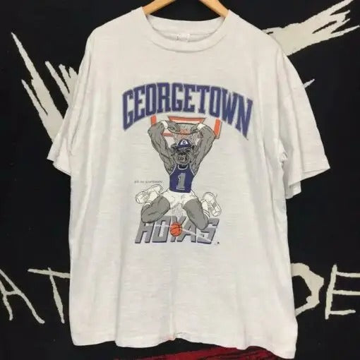 Georgetown Hoyas Vintage 90s NCAA Basketball Shirt Hoodie, Sweatshirt | CiraTrend.com
