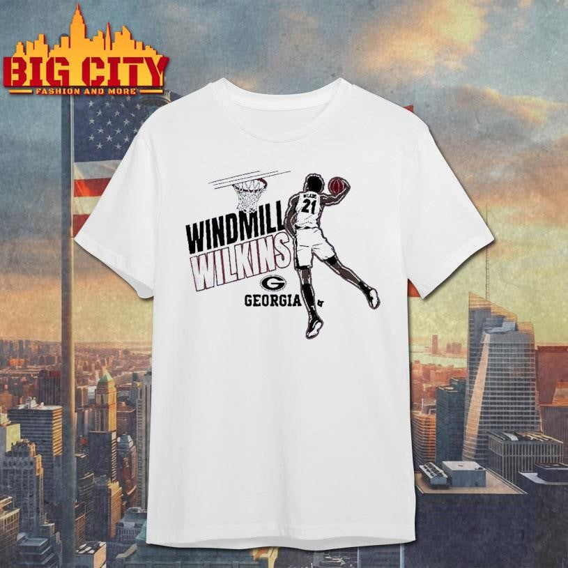 Georgia Basketball Windmill Jake Wilkins Shirt