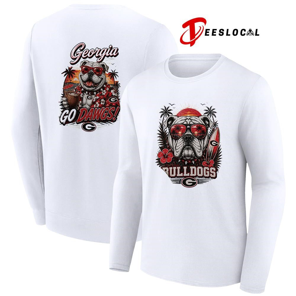 Georgia Bulldogs NCAA Tropical mascot shirt