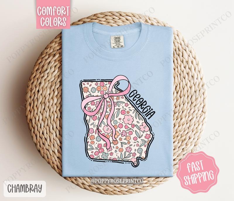 Georgia Comfort Colors State Tshirt, Cute Georgia Shirt, Georgia Tshirt, Georgia Shirt Hoodie, Sweatshirt | CiraTrend.com