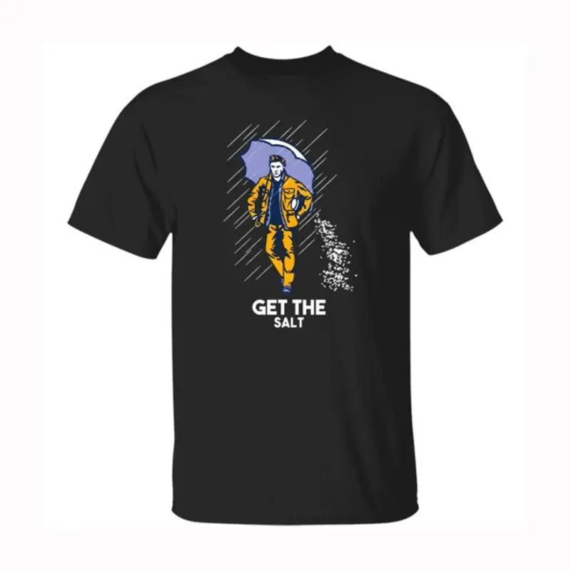 Get The Salt Dean Funny Supernatural T Shirt , Supernatural Dean T Shirt, Gift For Woman and Man Unisex T-Shirt...