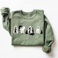 Ghost Cat Sweatshirt Ghost Cat Tshirt Halloween Crewneck Ghost Shirt Cat Lover Shirt Cat Tshirt Halloween Shirt Cat Mom...
