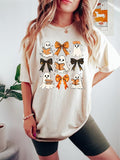 Ghost Reading Shirt, Teacher Halloween Shirt, Coquette Ghost Reading Book Shirt, Librarian Shirt, Book Lover Shirt,...