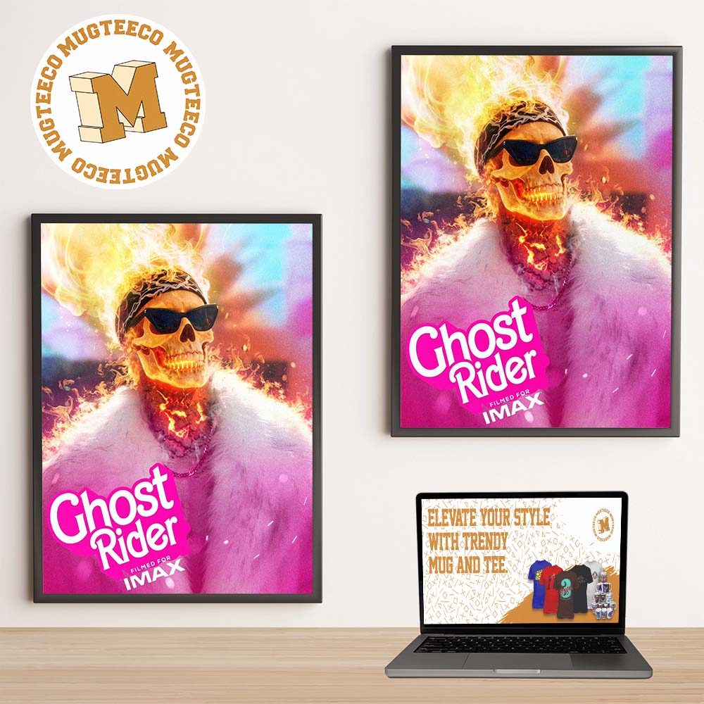 Ghost Rider Hellfire Skull Cinematic Movie Poster Home Decor Poster Canvas
