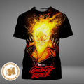 Ghost Rider Hellfire Skull Comic Style Poster All Over Print Shirt