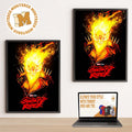 Ghost Rider Hellfire Skull Comic Style Poster Home Decor Poster Canvas