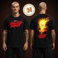 Ghost Rider Hellfire Skull Comic Style Poster Two Sided Unisex T Shirt