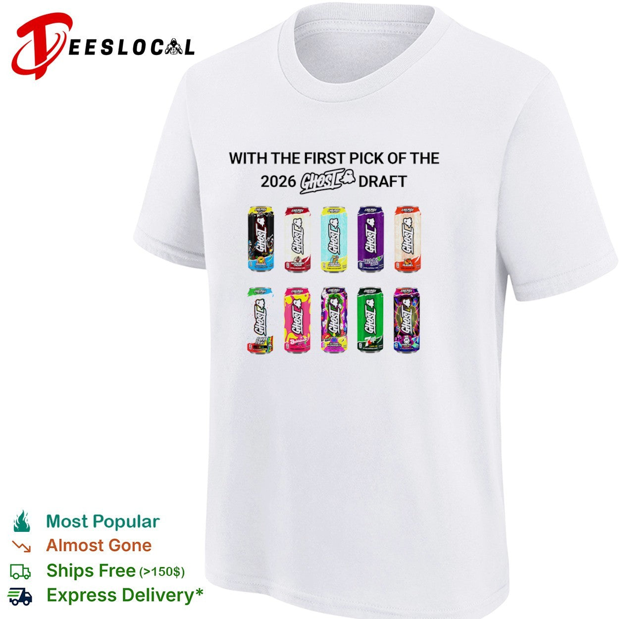 Ghost energy drink 2026 draft flavor variety shirt