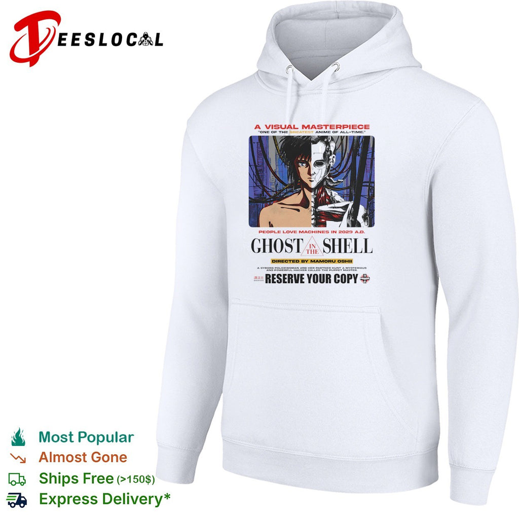 Ghost in the Shell cyborg anime people love machines in 2029 AD shirt