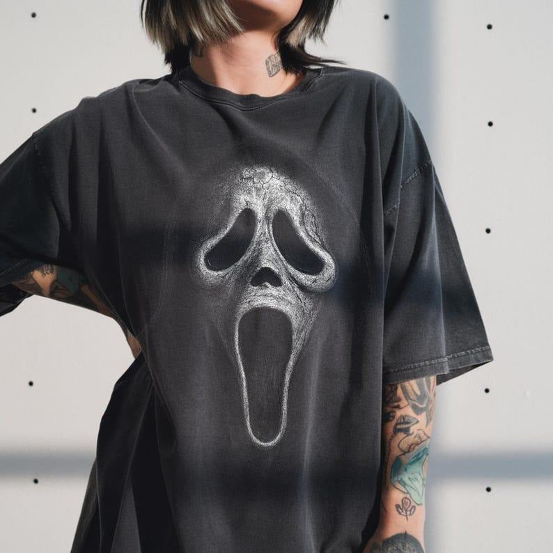 Ghostface | Retro Vintage-Style T-Shirt, Unisex Casual Street Wear Hoodie, Sweatshirt | CiraTrend.com