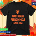Giants Fans Peeing In Pools Since 1958 Shirt