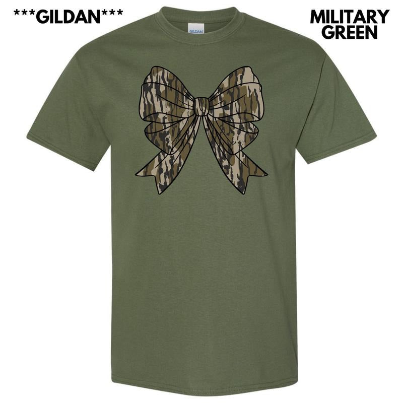 Gildan - Camouflage Bow T-Shirt 'NLB' Hoodie, Sweatshirt | CiraTrend.com