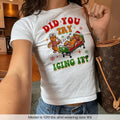 Gingerbread Xmas Baby Tee - Funny Y2k Santa Christmas 90s Vintage Aesthetic Shirt for Babies