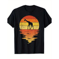 Giraffe Shirt Retro Sunset 70s Retro Giraffe T-shirt Made in USA Hoodie, Sweatshirt | CiraTrend.com