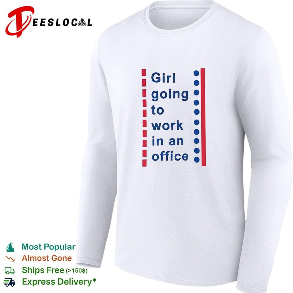 Girl going to work in an office shirt