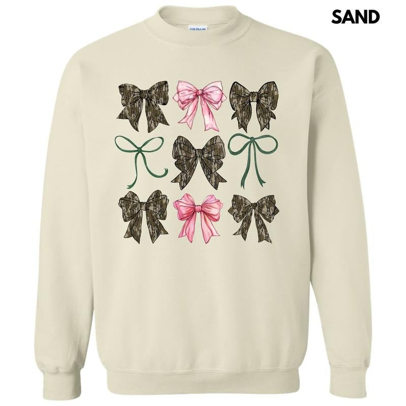 Girly Camo Bow Collage Sweatshirt 'NLB' T-Shirts, Hoodie | CiraTrend.com