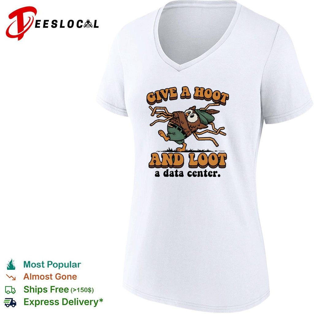 Give a hoot and loot a data center owl shirt