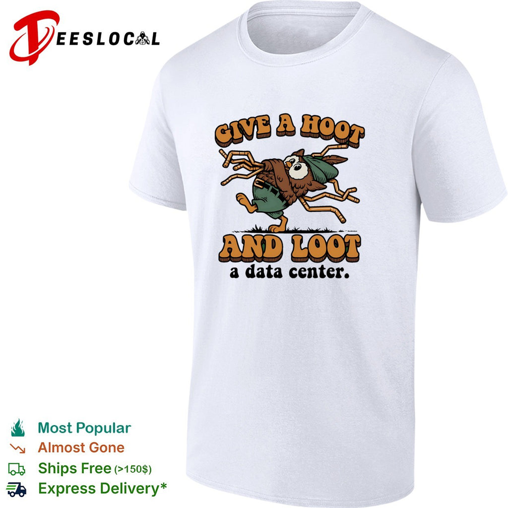 Give a hoot and loot a data center owl shirt
