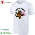 Give me snacks angry tiger cat shirt