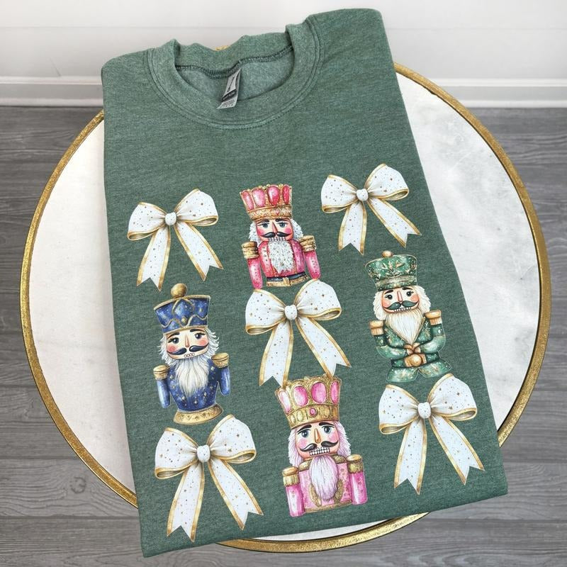 Glam Nutcracker Bow Collage Sweatshirt 'NLB' T-Shirts, Hoodie | CiraTrend.com
