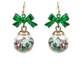 Glitter Ball Christmas Ornament Earrings T-Shirts, Hoodie, Sweatshirt | CiraTrend.com