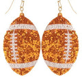 Glitter Football Game Day Earrings T-Shirts, Hoodie, Sweatshirt | CiraTrend.com
