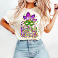Glitter Mardi Gras Shirt, Fleur De Lis Shirt, Mardi Beads Louisiana Festival Sweatshirt Hoodie | CiraTrend.com