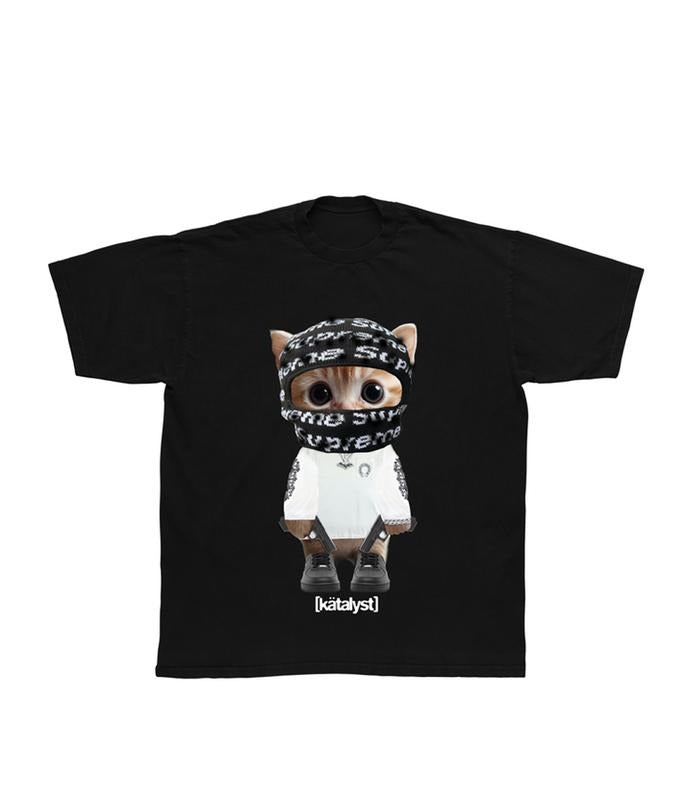 Glokk40Spaz Kitty Tee, Streetwear Graphic Shirt for Rap Fans Hoodie, Sweatshirt | CiraTrend.com